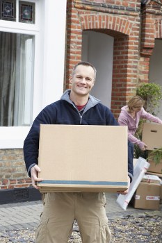 Van moving team preparing items safely for a Cowley relocation