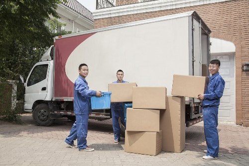 Removal van parked for a local move in Cowley