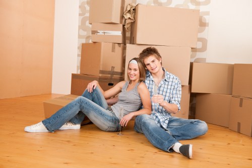 Checklist and boxed belongings ready for moving day in Cowley