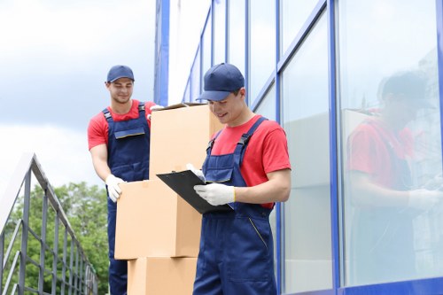 House removal preparation and packing for customers in Cowley