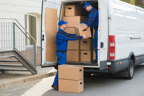 Local man and van removals service in Cowley with a van ready for loading