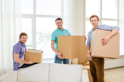 Local movers handling access and loading for a commercial relocation in Cowley