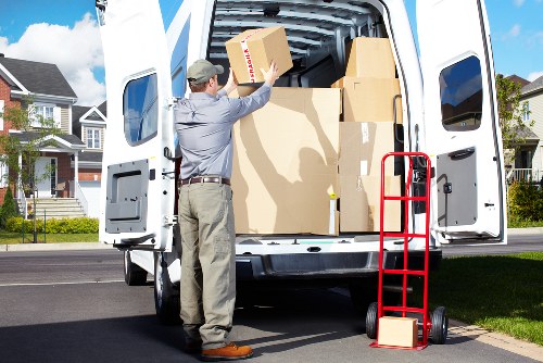 Removal van loaded for a local move in Cowley