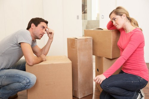 Professional furniture removal from a flat with stairs in Cowley