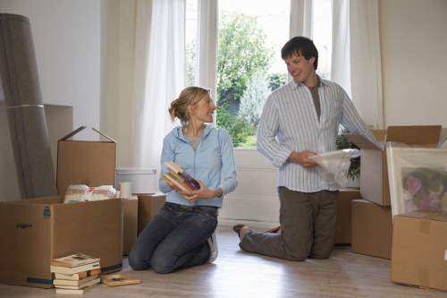Careful loading and unloading with a local moving van