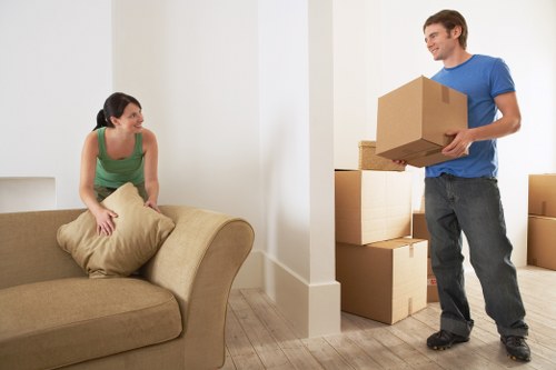 A removals van supporting a flat or office move in Cowley
